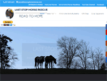 Tablet Screenshot of laststophorserescue.com